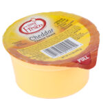 Muy Fresco 3.8 oz. Microwavable Cheddar Cheese Sauce Cup - 30/Case