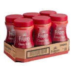 Folgers Classic Roast Instant Coffee 8 oz. - 6/Case - Image 3
